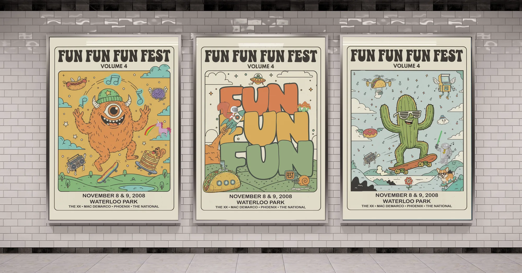 Fun Fun Fun Fest poster series